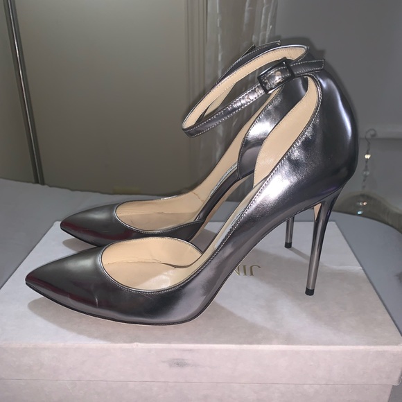Jimmy Choo Silver Pumps - Picture 7 of 8